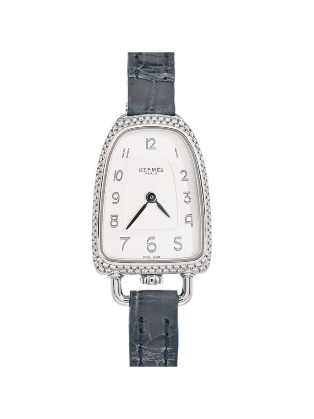 Hermes Watch Gallop Silver